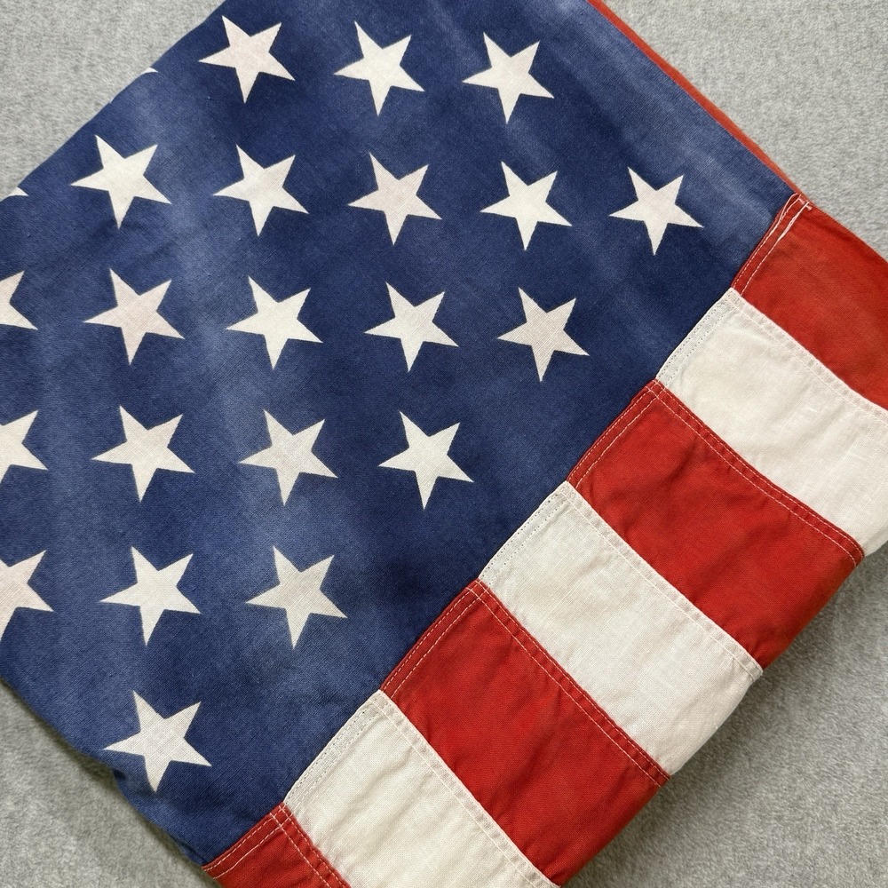 Vintage Valley Forge 3x5 Cotton Pioneer American Flag USA Made w/ Grommets